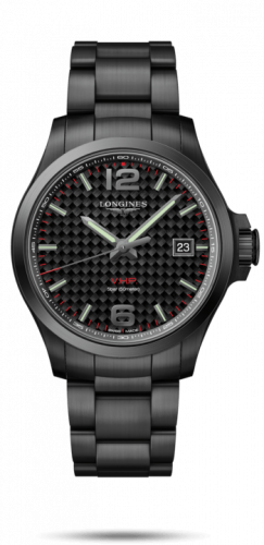 Longines Conquest V.H.P. 43 PVD / Carbon / Bracelet L3.726.2.66.6 Longines Conquest V.H.P. 43 PVD / Carbon / Bracelet L3.726.2.66.6