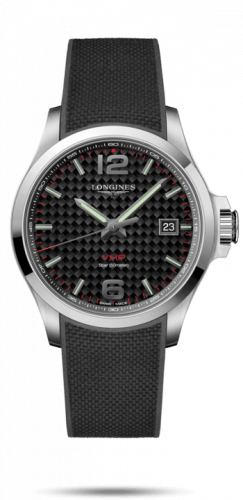 Longines Conquest V.H.P. 43 Stainless Steel / Carbon / Rubber L3.726.4.66.9 Longines Conquest V.H.P. 43 Stainless Steel / Carbon / Rubber L3.726.4.66.9
