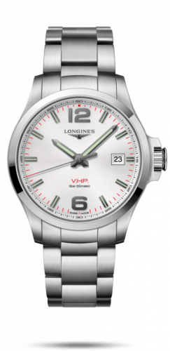 Longines Conquest V.H.P. 43 Stainless Steel / Silver / Bracelet L3.726.4.76.6 Longines Conquest V.H.P. 43 Stainless Steel / Silver / Bracelet L3.726.4.76.6