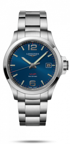 Longines Conquest V.H.P. 43 Stainless Steel / Blue / Bracelet L3.726.4.96.6 Longines Conquest V.H.P. 43 Stainless Steel / Blue / Bracelet L3.726.4.96.6