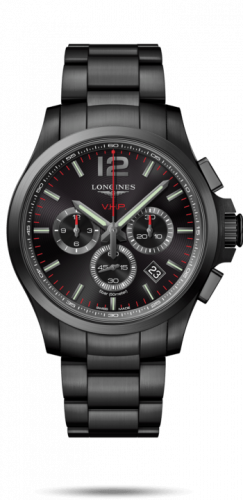Longines Conquest V.H.P. Chronograph 44 PVD / Black / Bracelet L3.727.2.56.6 Longines Conquest V.H.P. Chronograph 44 PVD / Black / Bracelet L3.727.2.56.6
