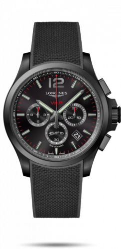 Longines Conquest V.H.P. Chronograph 44 PVD / Black / Rubber L3.727.2.56.9 Longines Conquest V.H.P. Chronograph 44 PVD / Black / Rubber L3.727.2.56.9
