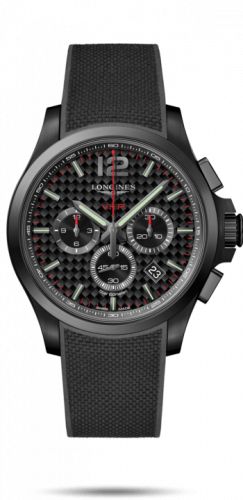 Longines Conquest V.H.P. Chronograph 44 PVD / Carbon / Rubber L3.727.2.66.9 Longines Conquest V.H.P. Chronograph 44 PVD / Carbon / Rubber L3.727.2.66.9