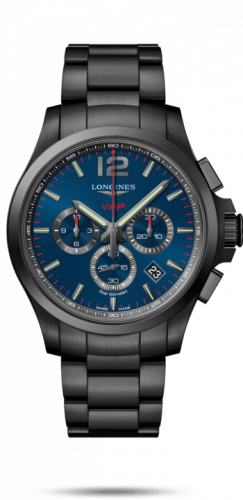 Longines Conquest V.H.P. Chronograph 44 PVD / Blue / Bracelet L3.727.2.96.6 Longines Conquest V.H.P. Chronograph 44 PVD / Blue / Bracelet L3.727.2.96.6
