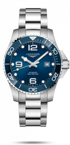 Longines HydroConquest 43 Automatic Stainless Steel / Ceramic / Blue / Bracelet L3.782.4.96.6 Longines HydroConquest 43 Automatic Stainless Steel / Ceramic / Blue / Bracelet L3.782.4.96.6