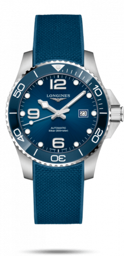 Longines HydroConquest 43 Automatic Stainless Steel / Ceramic / Blue / Rubber L3.782.4.96.9