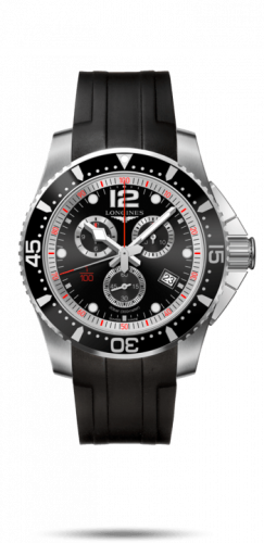 Longines HydroConquest 47.5 Chronograph Quartz Stainless Steel / Black / Rubber L3.843.4.56.2