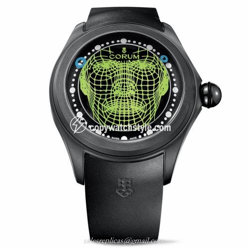Corum Big Bubble Magical 52 PVD Titanium / Wire Frame / Rubber L390/03636 Corum Big Bubble Magical 52 PVD Titanium / Wire Frame / Rubber L390/03636