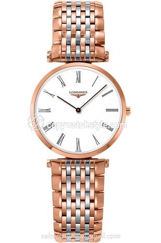 Longines La Grande Classique 29 Quartz Stainless Steel / PVD Red / White / Bracelet L4.512.1.91.7