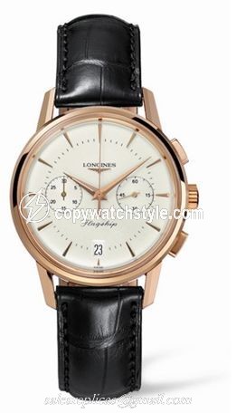 Longines Flagship Heritage Chronograph Pink Gold L4.756.8.72.2 Longines Flagship Heritage Chronograph Pink Gold L4.756.8.72.2