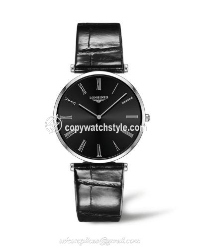 Longines La Grande Classique Quartz 37 Stainless Steel / Black - Roman L4.766.4.51.2 Longines La Grande Classique Quartz 37 Stainless Steel / Black - Roman L4.766.4.51.2