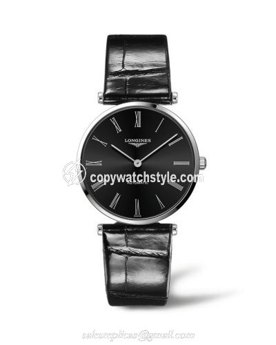 Longines La Grande Classique Automatic 36 Stainless Steel / Black - Roman L4.908.4.51.2 Longines La Grande Classique Automatic 36 Stainless Steel / Black - Roman L4.908.4.51.2