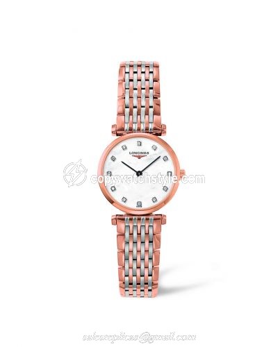 Longines La Grande Classique Quartz 24 Two Tone Rose / MOP L4.209.1.97.7 Longines La Grande Classique Quartz 24 Two Tone Rose / MOP L4.209.1.97.7