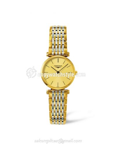 Longines La Grande Classique Quartz 24 Two Tone Yellow Stick L4.209.2.32.7 Longines La Grande Classique Quartz 24 Two Tone Yellow Stick L4.209.2.32.7