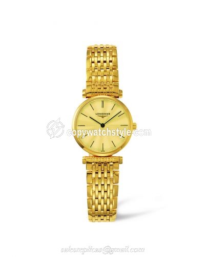 Longines La Grande Classique Quartz 24 Yellow Guilloche L4.209.2.42.8