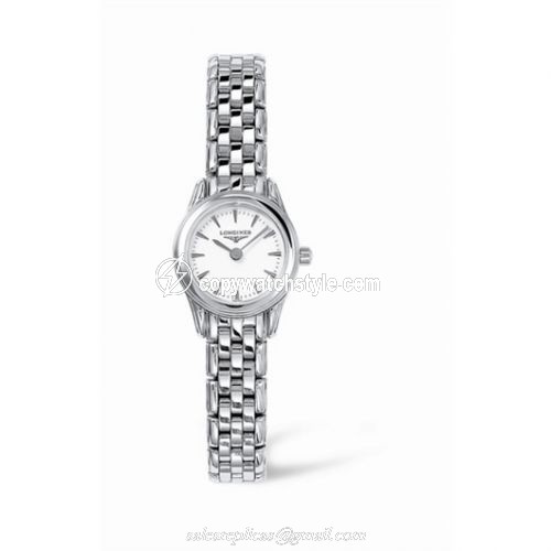 Longines Flagship 20 Quartz Stainless Steel White L4.215.4.12.6 Longines Flagship 20 Quartz Stainless Steel White L4.215.4.12.6