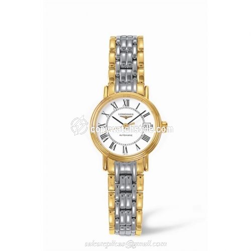 Longines Presence 25.5 Automatic Yellow Roman Bracelet Two Tone L4.221.2.11.7 Longines Presence 25.5 Automatic Yellow Roman Bracelet Two Tone L4.221.2.11.7