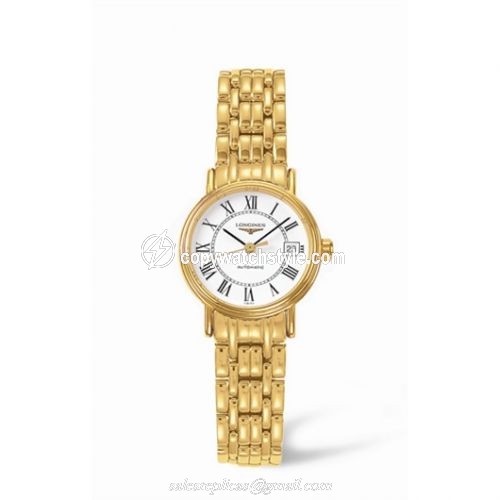 Longines Presence 25.5 Automatic Yellow Roman Bracelet L4.221.2.11.8 Longines Presence 25.5 Automatic Yellow Roman Bracelet L4.221.2.11.8
