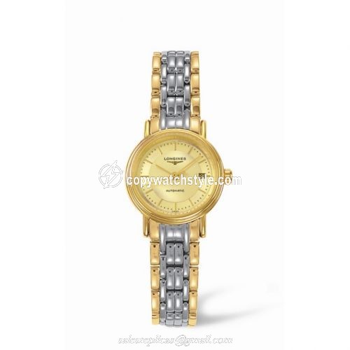 Longines Presence 25.5 Automatic Yellow Stick Yellow Bracelet Two Tone L4.221.2.42.7 Longines Presence 25.5 Automatic Yellow Stick Yellow Bracelet Two Tone L4.221.2.42.7
