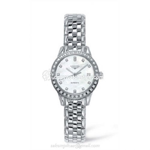 Longines Flagship 26 Automatic Diamond Bezel MOP L4.274.0.87.6 Longines Flagship 26 Automatic Diamond Bezel MOP L4.274.0.87.6