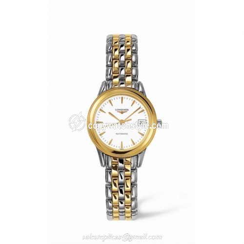 Longines Flagship 26 Automatic Two Tone White L4.274.3.22.7 Longines Flagship 26 Automatic Two Tone White L4.274.3.22.7