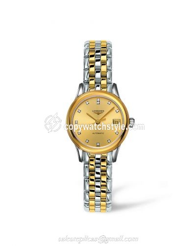 Longines Flagship 26 Automatic Two Tone Champagne Diamond L4.274.3.37.7 Longines Flagship 26 Automatic Two Tone Champagne Diamond L4.274.3.37.7