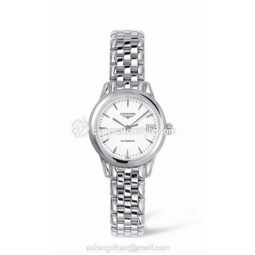 Longines Flagship 26 Automatic Stainless Steel White L4.274.4.12.6 Longines Flagship 26 Automatic Stainless Steel White L4.274.4.12.6