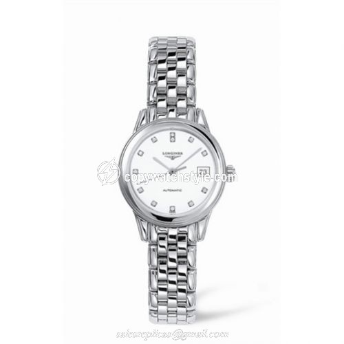 Longines Flagship 26 Automatic Stainless Steel White Diamond L4.274.4.27.6