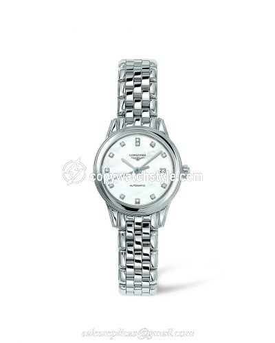 Longines Flagship 26 Automatic Stainless Steel MOP Diamond L4.274.4.87.6 Longines Flagship 26 Automatic Stainless Steel MOP Diamond L4.274.4.87.6