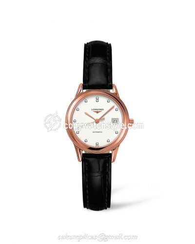 Longines Flagship 26 Automatic Pink Gold Diamond L4.274.8.27.2