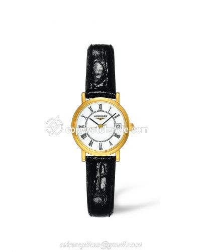 Longines Presence 23.5 Quartz Gold Matte Crocodile L4.277.6.11.0 Longines Presence 23.5 Quartz Gold Matte Crocodile L4.277.6.11.0