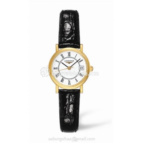 Longines Presence 23.5 Quartz Gold Matte Leather L4.277.6.11.2 Longines Presence 23.5 Quartz Gold Matte Leather L4.277.6.11.2