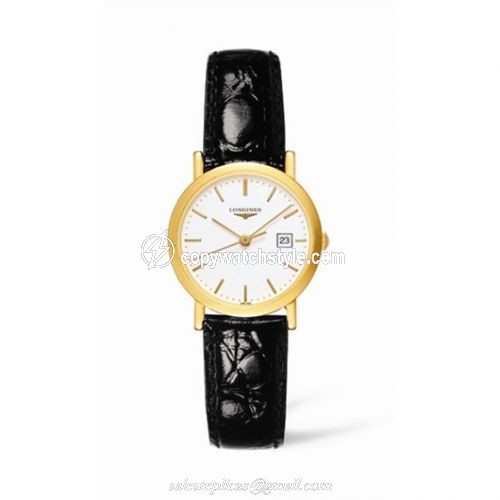 Longines Presence 26.8 Quartz Gold L4.279.6.12.2