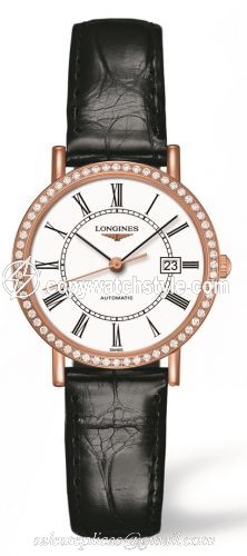 Longines Elegant Collection Automatic 29 Pink Gold / Diamond / White L4.287.9.11.0 Longines Elegant Collection Automatic 29 Pink Gold / Diamond / White L4.287.9.11.0