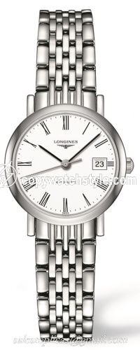 Longines Elegant Collection 25.5 Automatic Stainless Steel / White / Bracelet L4.309.4.11.6 Longines Elegant Collection 25.5 Automatic Stainless Steel / White / Bracelet L4.309.4.11.6