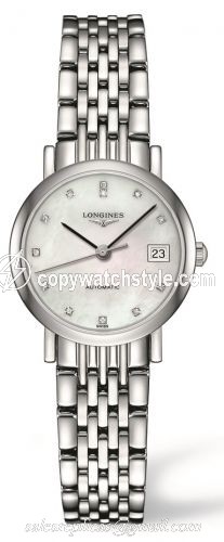 Longines Elegant Collection 25.5 Automatic Stainless Steel / MOP / Bracelet L4.309.4.87.6 Longines Elegant Collection 25.5 Automatic Stainless Steel / MOP / Bracelet L4.309.4.87.6