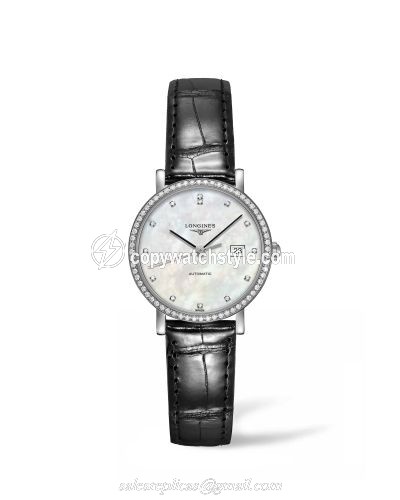 Longines Elegant Collection Automatic 29 Stainless Steel / Diamond / MOP / Strap L4.310.0.87.2