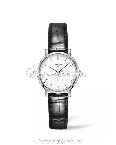 Longines Elegant Collection Automatic 29 Stainless Steel / White / Strap L4.310.4.12.2