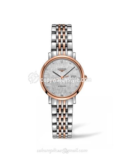 Longines Elegant Collection Automatic 29 Stainless Steel / Pink Gold / Silver L4.310.5.77.7