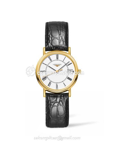 Longines Presence Quartz 30mm PVD Gold / Roman L4.320.2.11.2 Longines Presence Quartz 30mm PVD Gold / Roman L4.320.2.11.2
