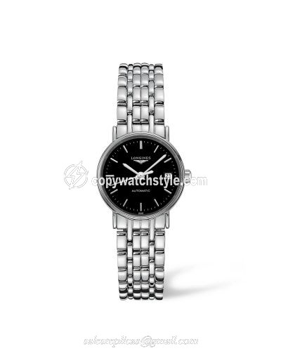 Longines Presence Automatic 25.5mm Stainless Steel / Black / Bracelet L4.321.4.52.6 Longines Presence Automatic 25.5mm Stainless Steel / Black / Bracelet L4.321.4.52.6