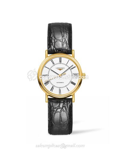 Longines Presence Automatic 30mm Stainless Steel / PVD Gold / White L4.322.2.11.2
