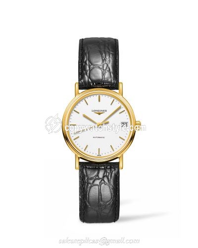 Longines Presence Automatic 30mm Stainless Steel / PVD Gold / White L4.322.2.12.2 Longines Presence Automatic 30mm Stainless Steel / PVD Gold / White L4.322.2.12.2