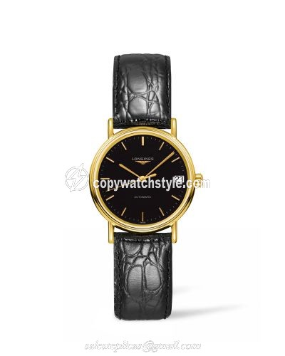 Longines Presence Automatic 30mm Stainless Steel / PVD Gold / Black L4.322.2.52.2 Longines Presence Automatic 30mm Stainless Steel / PVD Gold / Black L4.322.2.52.2