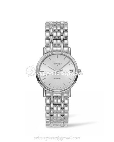 Longines Presence Automatic 30mm Stainless Steel / Silver / Bracelet L4.322.4.72.6 Longines Presence Automatic 30mm Stainless Steel / Silver / Bracelet L4.322.4.72.6
