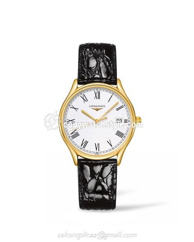 Longines Lyre Quartz 32 Yellow Gold PVD / White / Strap L4.359.2.11.2 Longines Lyre Quartz 32 Yellow Gold PVD / White / Strap L4.359.2.11.2