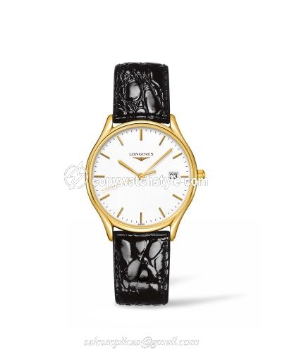 Longines Lyre Quartz 32 Yellow Gold PVD / White / Strap L4.359.2.12.2 Longines Lyre Quartz 32 Yellow Gold PVD / White / Strap L4.359.2.12.2