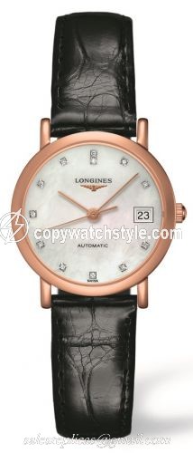 Longines Elegant Collection Automatic 27.2 Pink Gold / MOP L4.378.8.87.0