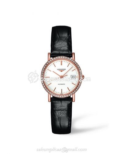 Longines Elegant Collection Automatic 27.2 Pink Gold / Diamond / White L4.378.9.12.0 Longines Elegant Collection Automatic 27.2 Pink Gold / Diamond / White L4.378.9.12.0