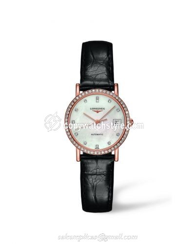 Longines Elegant Collection Automatic 27.2 Pink Gold / Diamond / MOP L4.378.9.87.0 Longines Elegant Collection Automatic 27.2 Pink Gold / Diamond / MOP L4.378.9.87.0